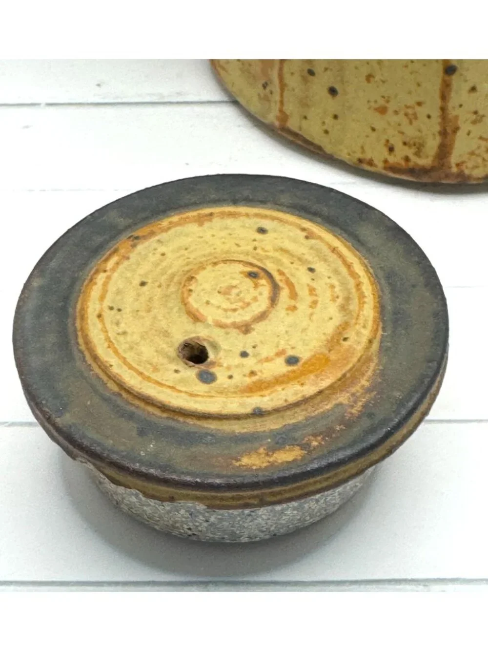 Palm Tree Pottery Stoneware Teapot With Lid By John Glick